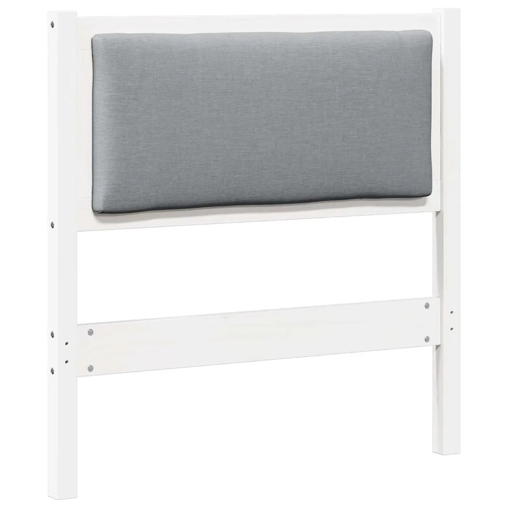 Testiera Altro Bianco 75 cm Legno di pino massello 878988
