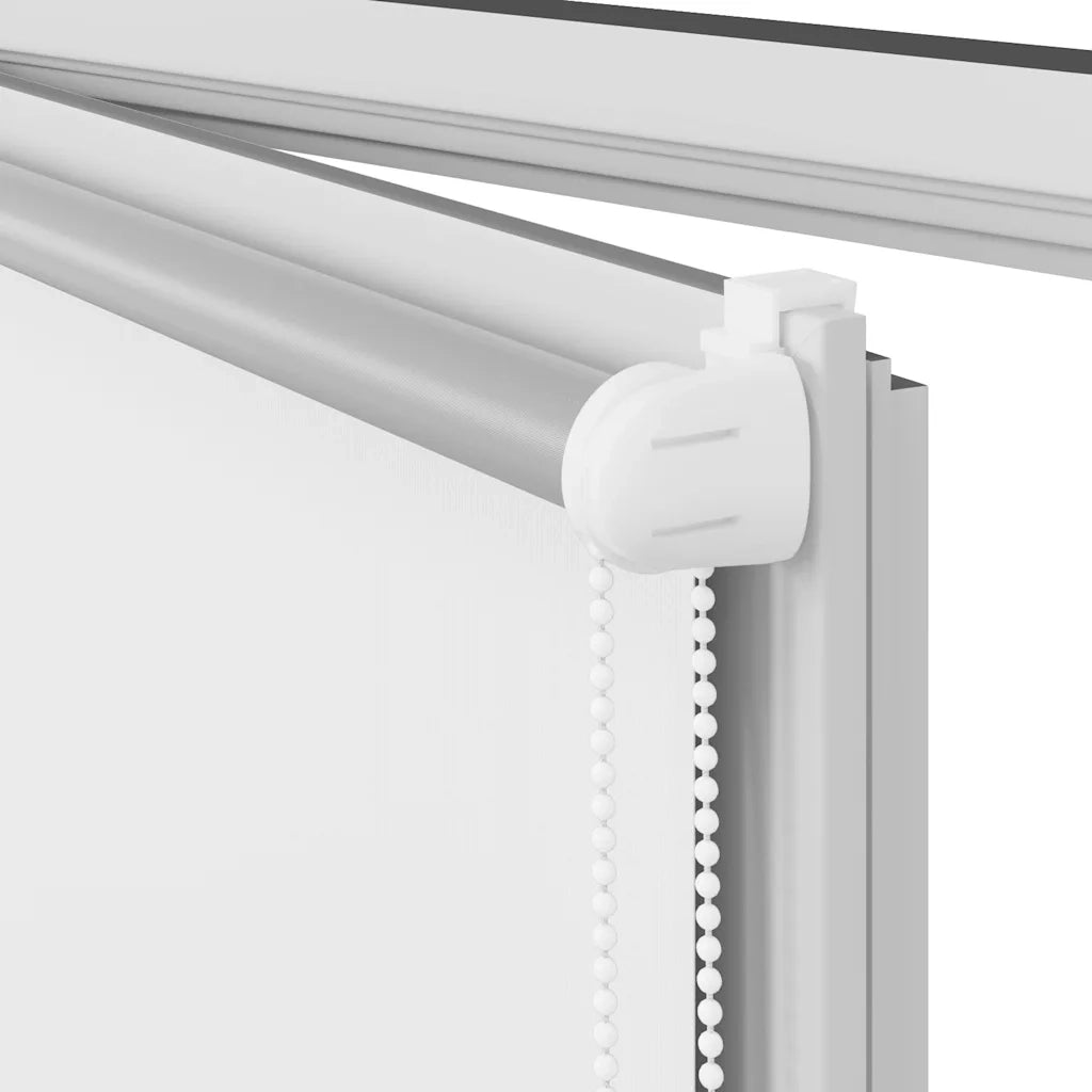 Tenda a rullo oscurante 144,4x230 cm bianco 240168