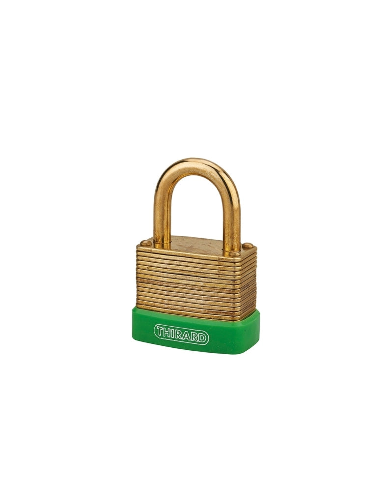 Lucchetto a combinazione Amazone, 3 cifre, ottone, esterno, arco in ottone, 40 mm - THIRARD