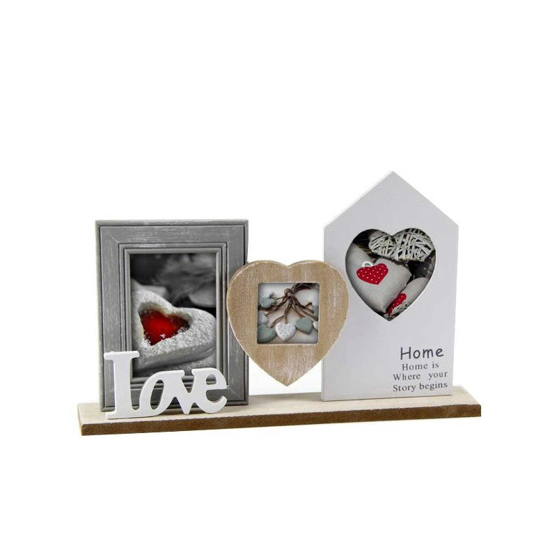 Portafoto Multiplo Love Cm 38X24 D&Casa