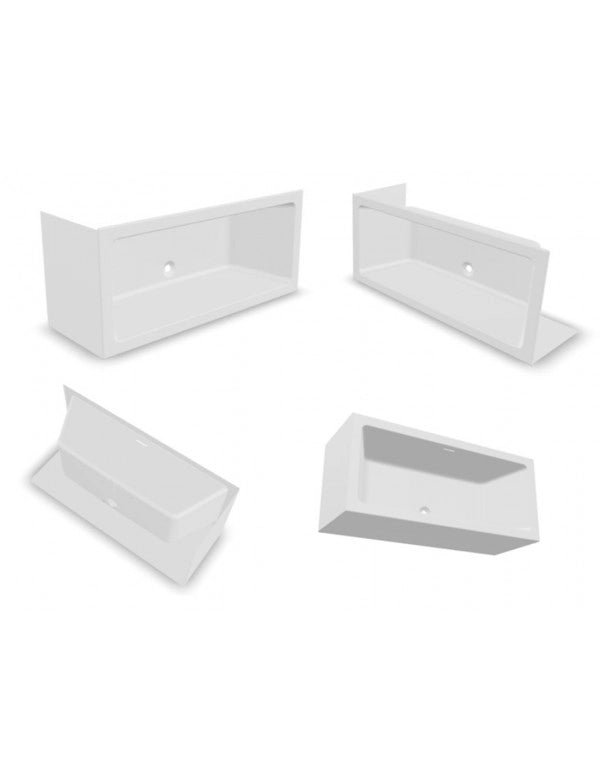RIHO RETHINK CUBIC WALL Plug&Play Vasca da bagno sinistra 180x80 cm