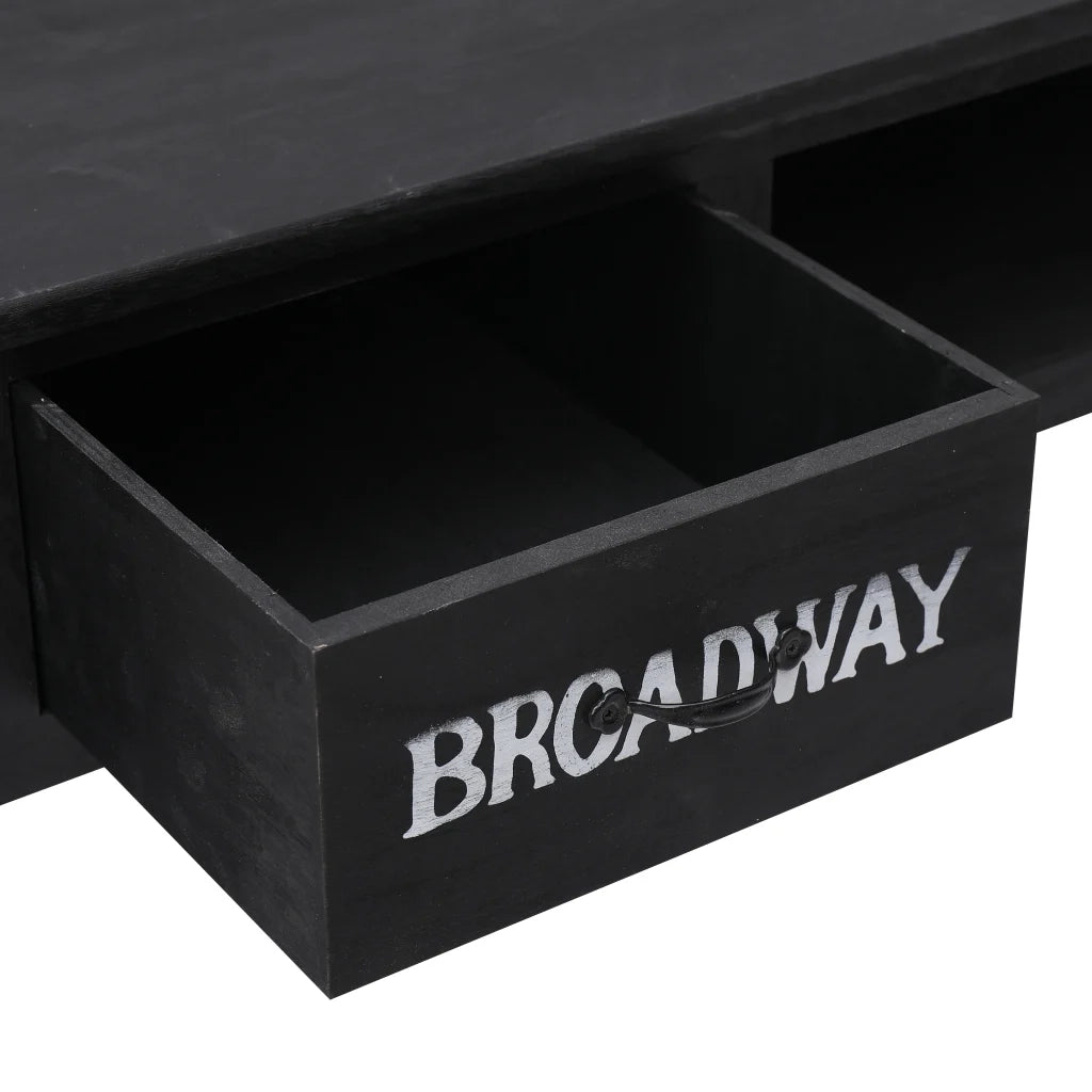 Tavolo Consolle | Tavolo d'Ingresso Nero 110x45x76 cm in Legno