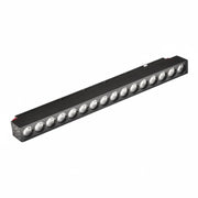 Lampada Griglia LED Magnetica per Binario 48V – 18W 1620 Lumen Luce Calda 3000K o Luce naturale 4000K – Faretto Lineare in Alluminio Nero 30cm – Illuminazione Interni Moderna IP20 Colore della luce: Luce calda