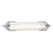 Applique bagno retro cromata tubo vetro 70cm LED 23W