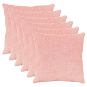 Federa 6 pz HEERLEN Rosa 70 x 70 cm Pelliccia di Coniglio Finta 913466