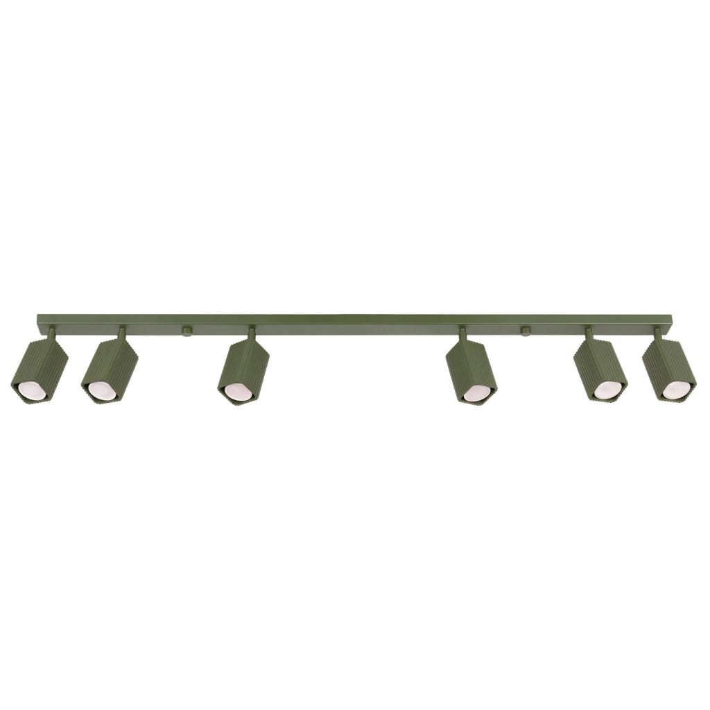 Plafoniera RAYO 6L verde oliva