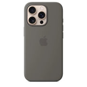 APPLE iPhone 16 Pro - Custodia in silicone con MagSafe - Grigio pietra