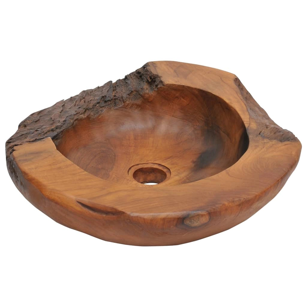 Lavabo in teak massello 45 cm marrone 02_0002838