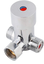 Valvola di miscela automatica - Termovalvola - Acqua calda/fredda - Coperchio in ottone - 20m3/h - Regolatore di temperatura - Valvola di miscela termoregolata