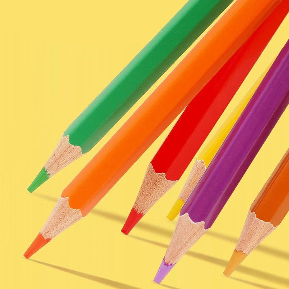 Trade Shop - Matite 48pz Colorate Cancellabili Per Disegnare Schizzi Dipingere Cancelleria Per Bambini -