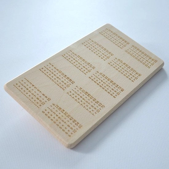 Arte da Parete Progetto Design Il classico 1x1 tavolo per colazione originale da Thüringen. Realizzato in quercia, un fantastico regalo per l'inizio dell'anno scolastico o per compleanni.