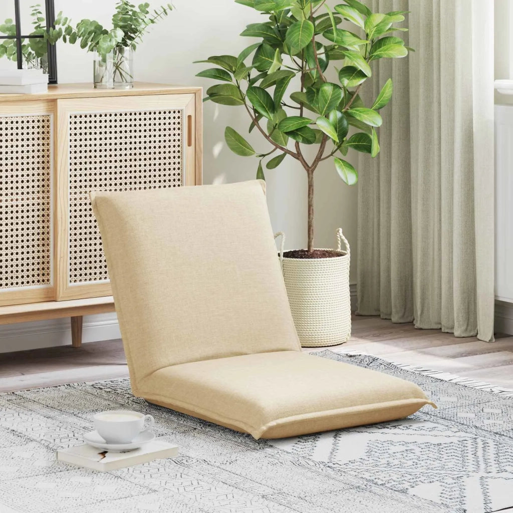 Sedia da Pavimento Crema 54 x 64 x 59 cm Tessuto 42028109