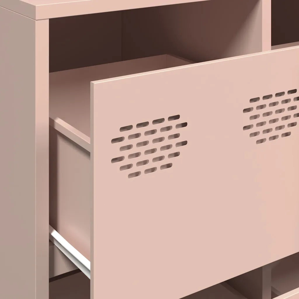 Credenza-Buffet-Armadio da cucina Rosa 135x39x73,5 cm in Acciaio Laminato a Freddo 281155