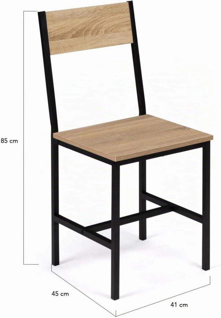 Set di 6 sedie da cucina di design industriale DETROIT