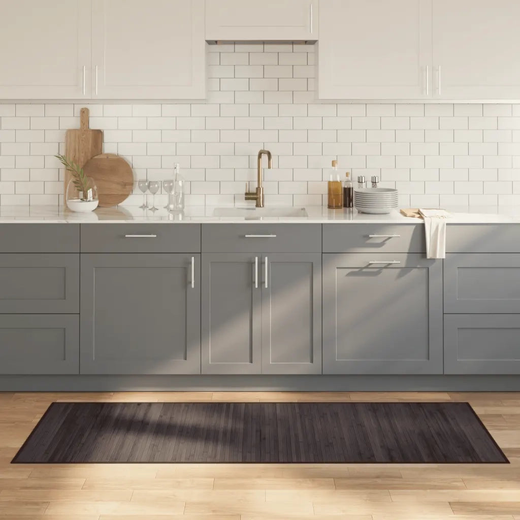 Tappeto Rettangolare Marrone Scuro 70x200 cm in BambÃ¹