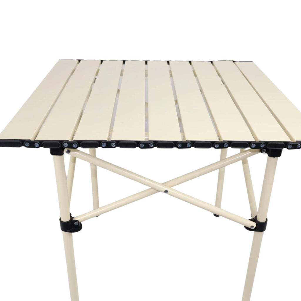 MOHOME Tavolino Pieghevole Salvaspazio Piccolo Tavolo Alluminio Dimensioni 50 x 50 x 50 cm Portatile Richiudibile Campeggio Picnic Balcone Spiaggia Casa Interni Esterni