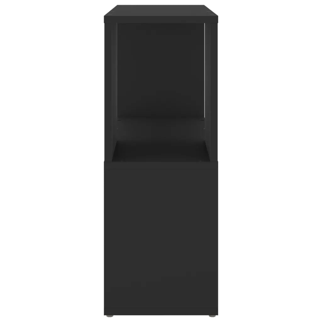 Libreria Nera 60x24x63 cm in Truciolato 809063