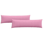 Cuscini da Divano 2 pz | Cuscini per sedie Rosa 145 x 40 cm Tessuto