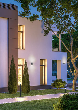 Applique da Esterno  E27 in Pressofusione di alluminio Antracite