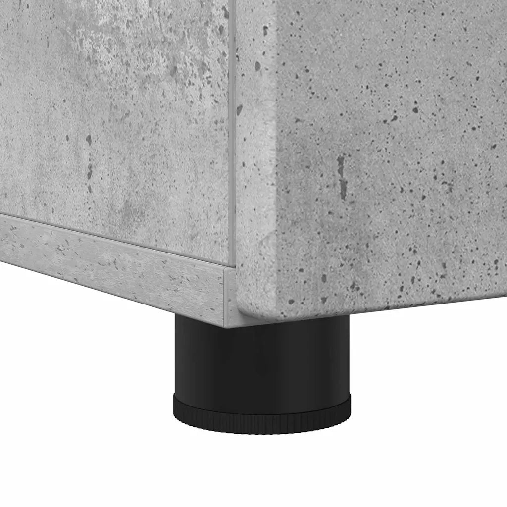 Set di mobili per il bagno con cassetto 3 pcs Grigio cemento 3392956