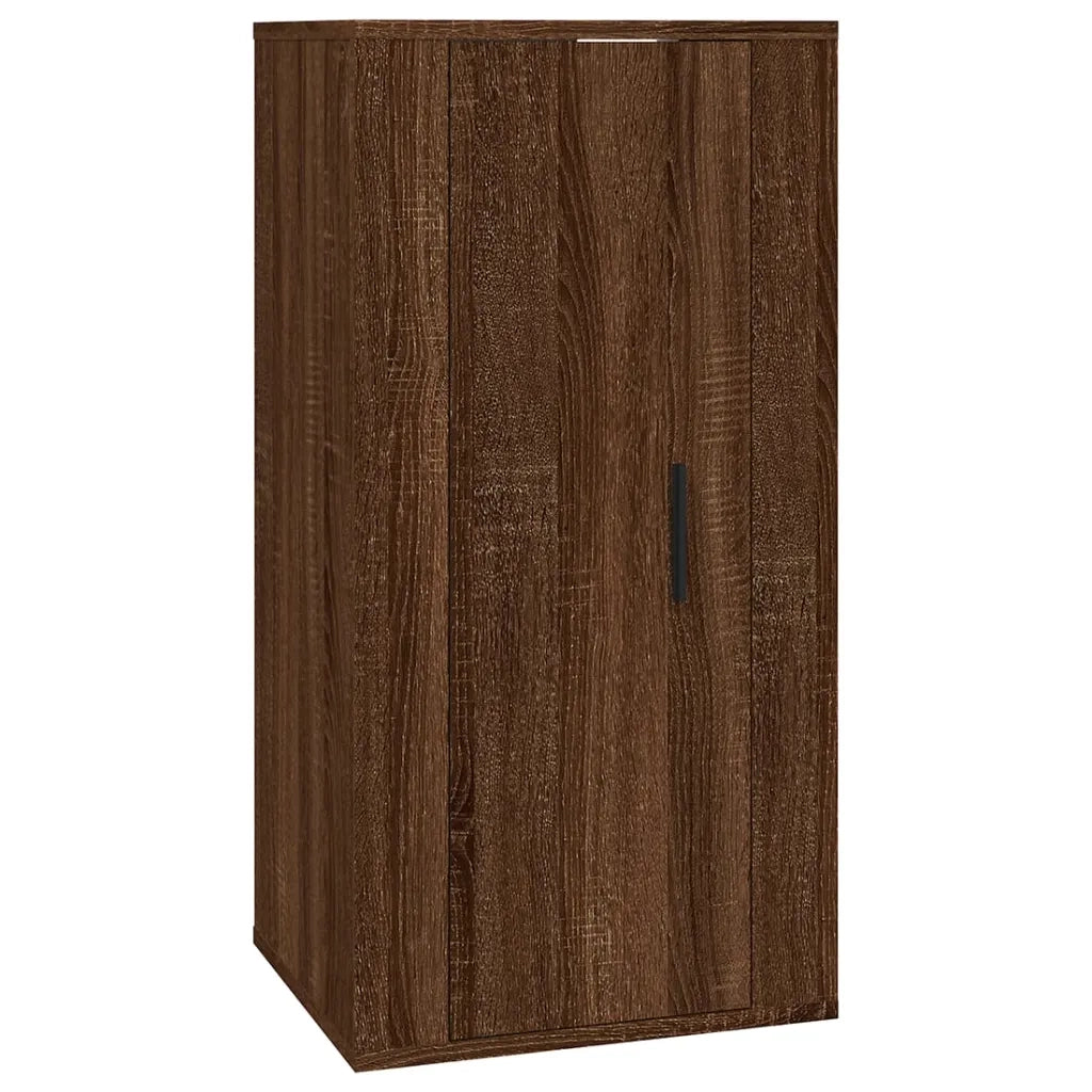 Set Mobili Porta TV 2 pz Rovere Marrone in Legno Multistrato 3188461