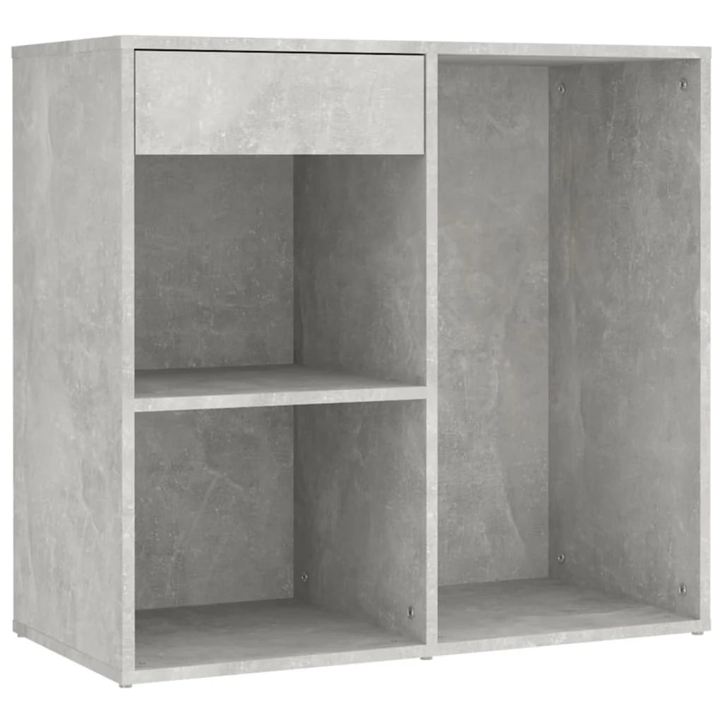 Toletta LED con 2 armadietti 60 x 40 x 140 cm legno ingegnerizzato grigio 02_0006297