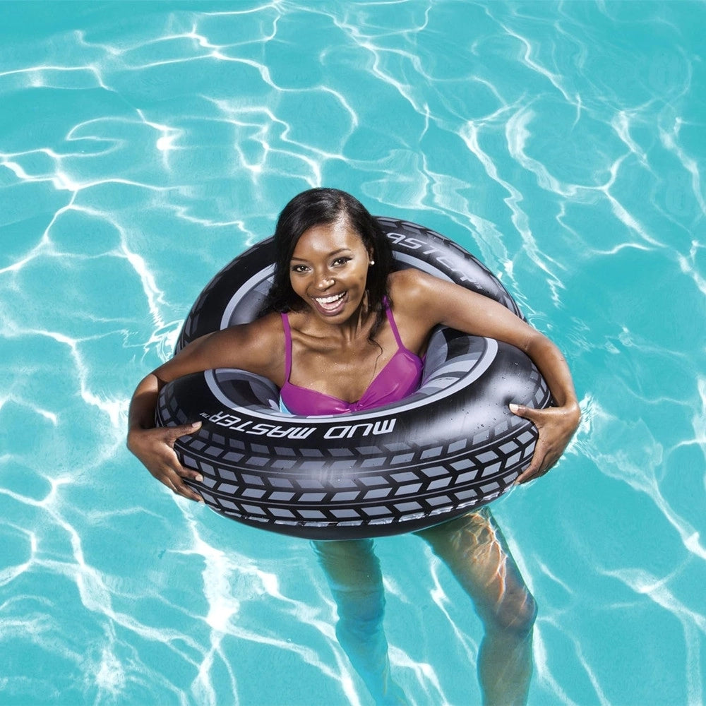 Trade Shop - Salvagente Ciambella Gonfiabile Forma Ruota/pneumatico Per Piscina Mare 91 Cm 36016 -