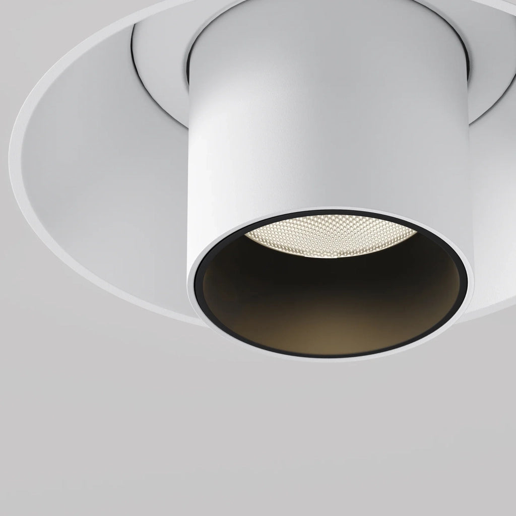 Maytoni Lampada da Incasso Focus T 1 luce LED integrato bianco alluminio