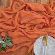 Tavolo per la mousse in terracotta con tovagliolo per il formaggio 80x300cm per matrimoni