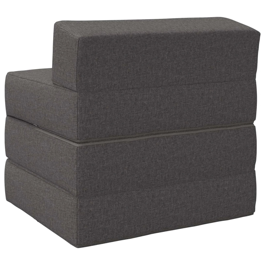 Divano Letto Pieghevole Grigio Chiaro 70 x 60 x 63 cm Tessuto