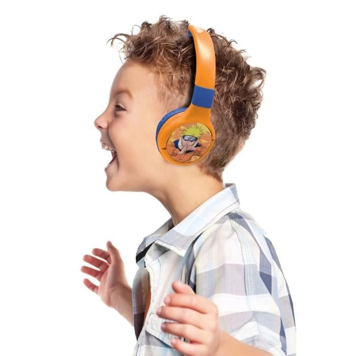 Naruto Comodo e pieghevole 2 in 1 Bluetooth e auricolare cablato con limitazione del suono