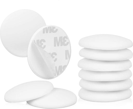 Set di fermacarta bianco - 10 x fermacarta adesivo - 4 cm - colore bianco - fermacarta con adesivo