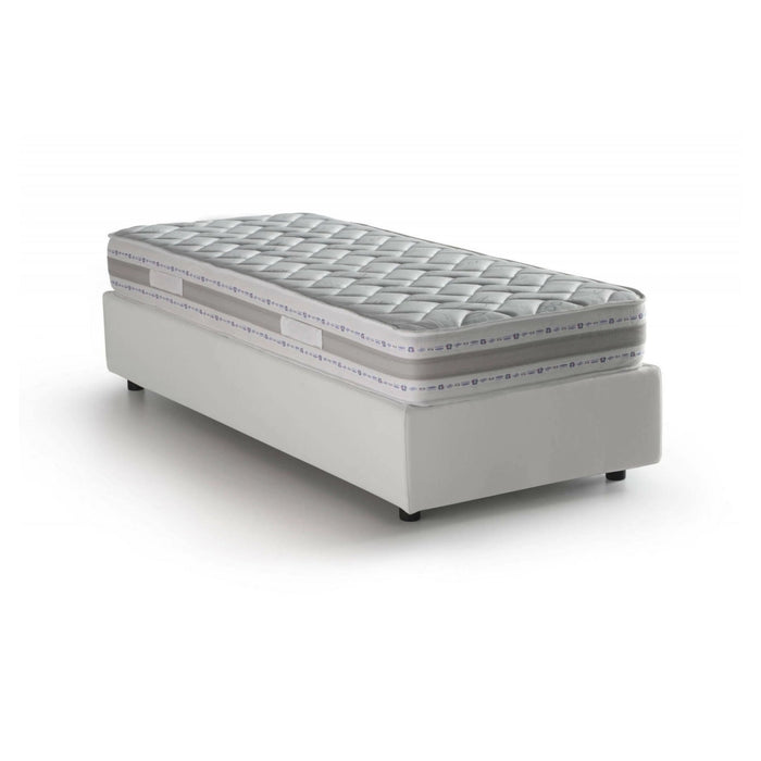 Richilde, Letto Singolo Materasso Incluso Made in Italy, Bianco