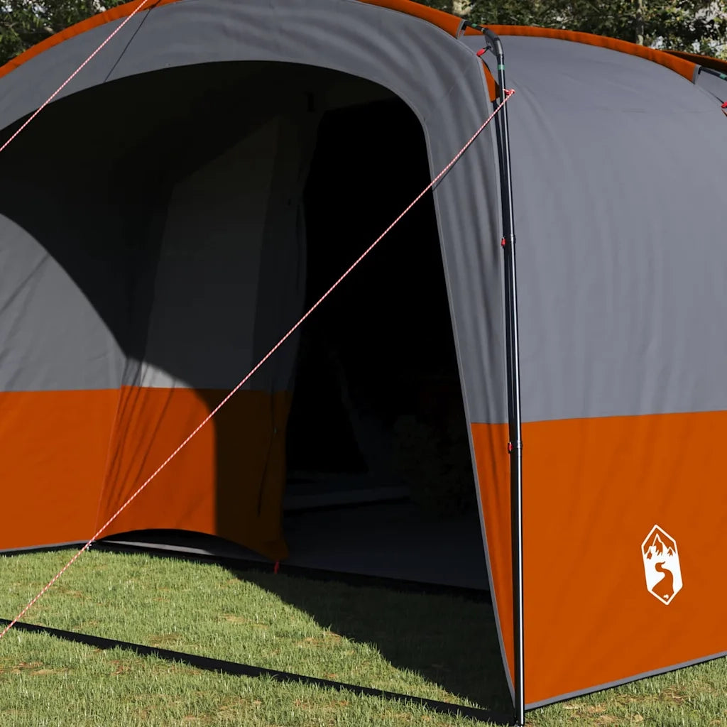 Tenda per famiglie 12 persone con tetto Grigio e arancione