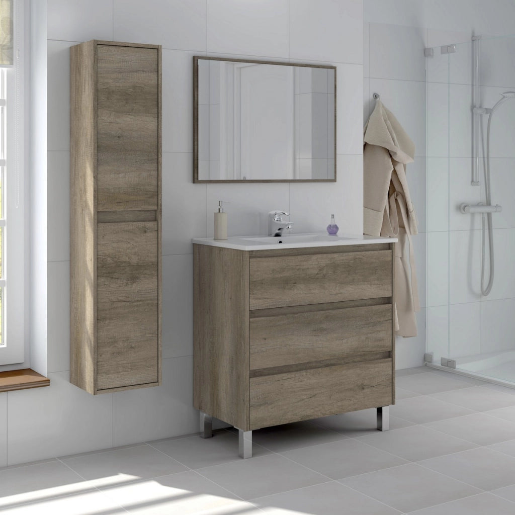 Colonna bagno sospesa 2 ante cm 140 x 30 x 26