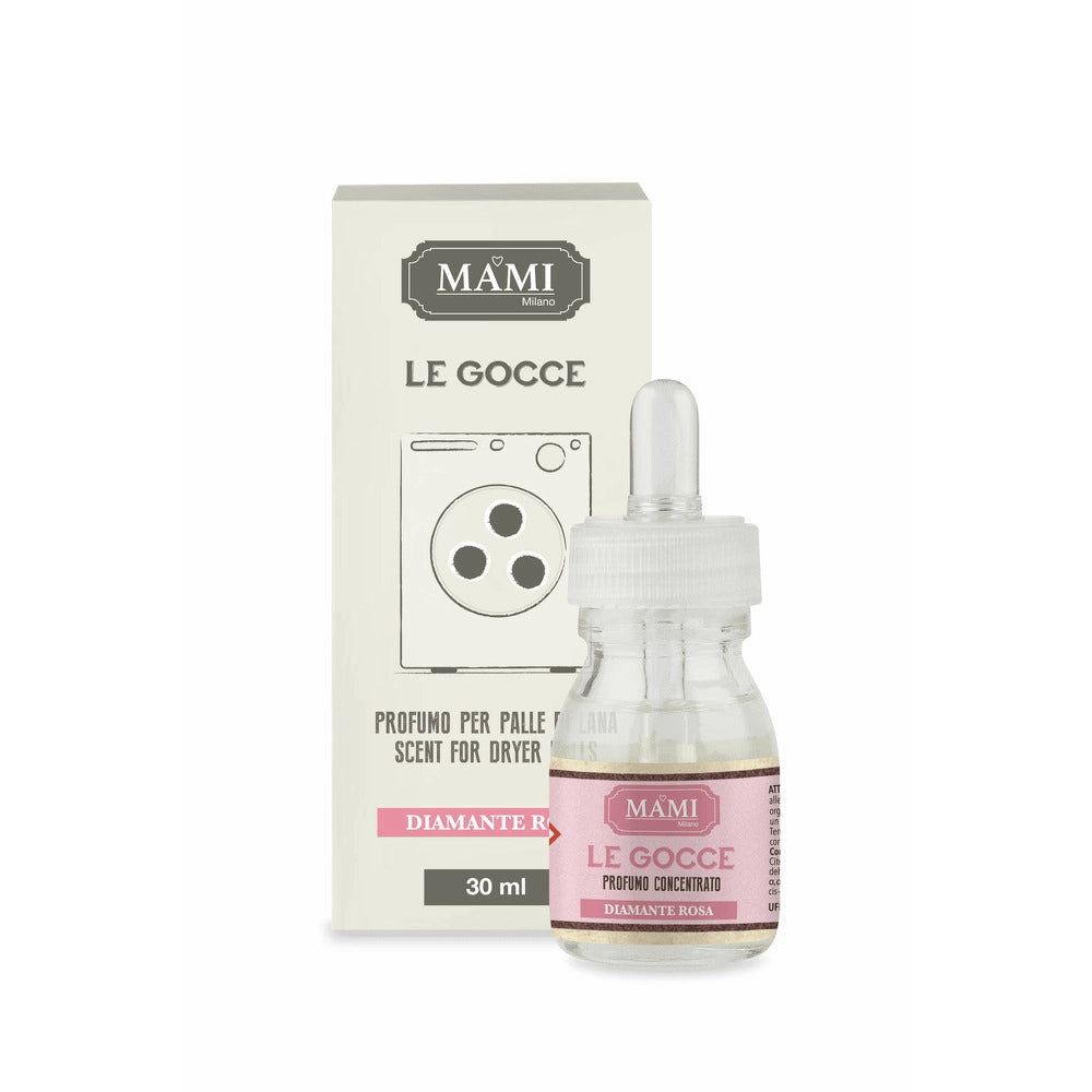 Le Gocce per Asciugatrice Mami Milano Palle di Lana Profumatori Bucato Vestiti Fragranza: Diamante rosa