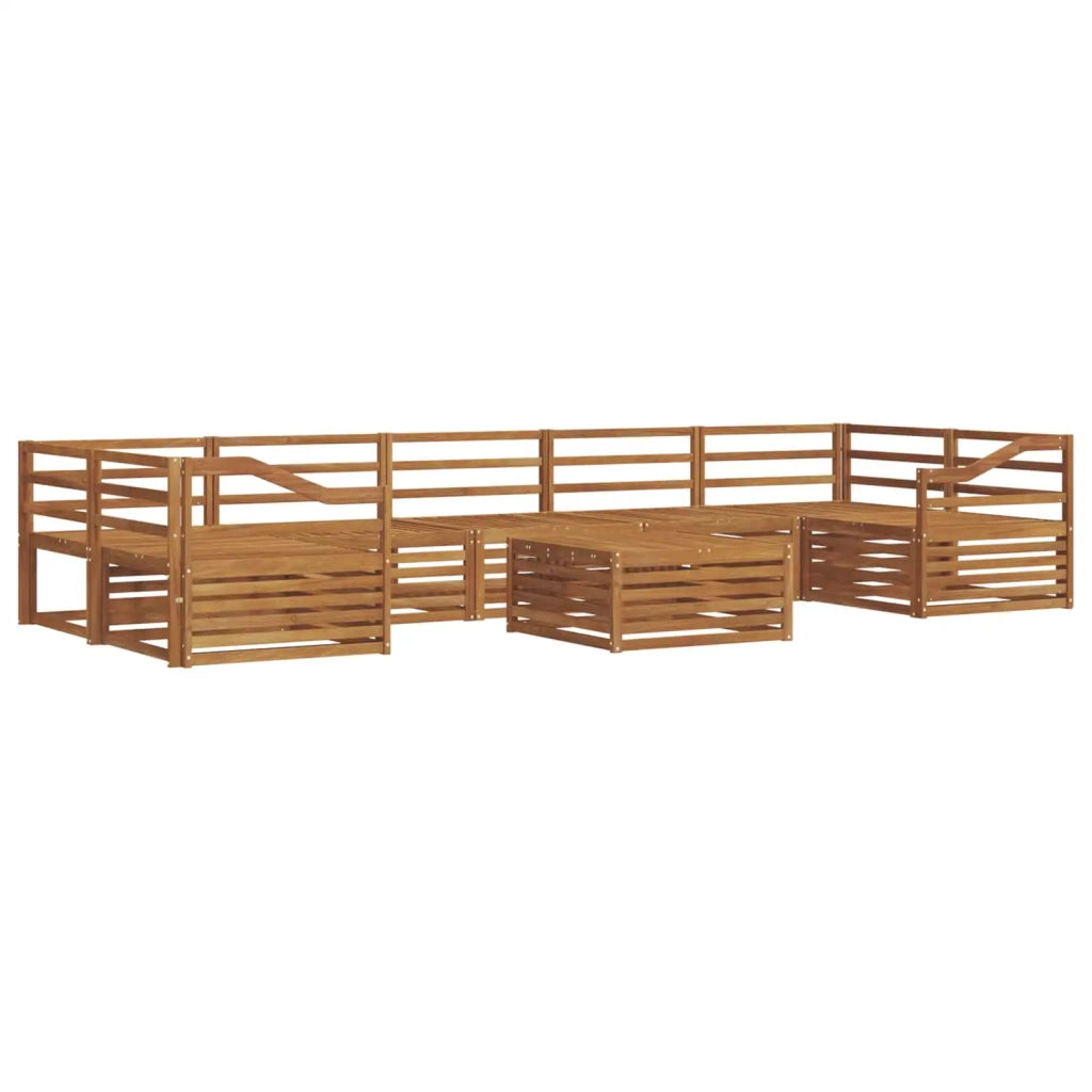 Set di divani da esterno 8 pcs Naturale
