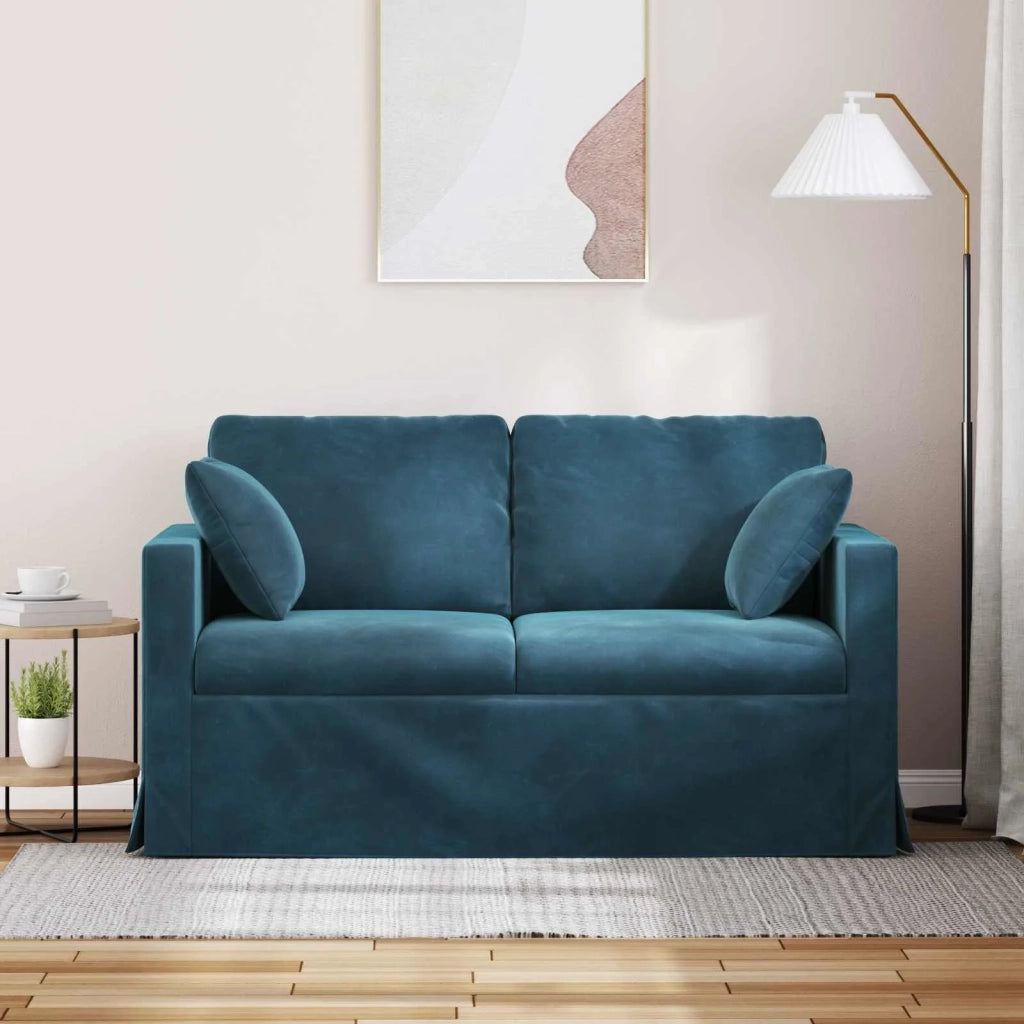 Divano Blu 138 x 78 x 80 cm Velluto 42024421