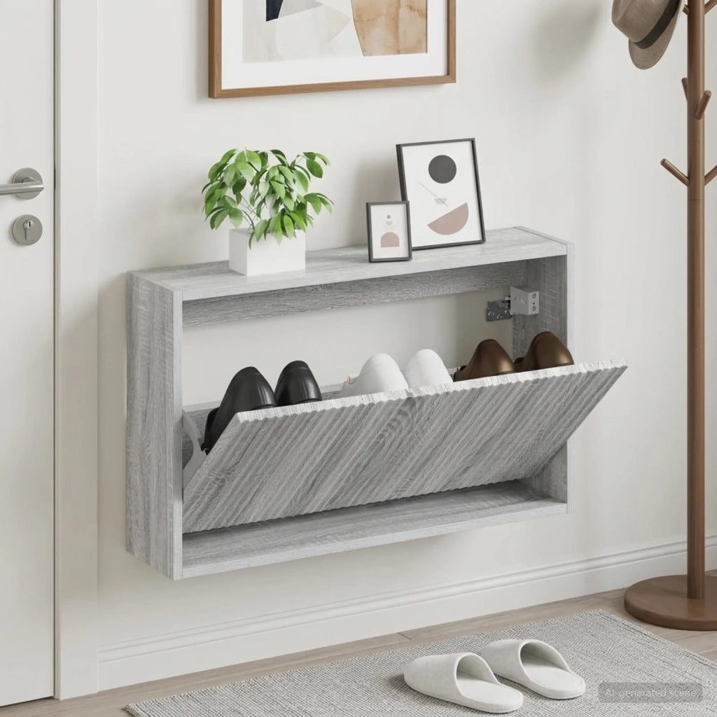 Mobiletto per Scarpe da Muro ARNHEM 71 x 17 x 43 cm 896631