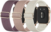 Cinturini elastici in nylon premium - 5-pack per sostituire cinturini per Huawei Watch Fit 3 - Cinturini con trazione per uomo e donna - Nero