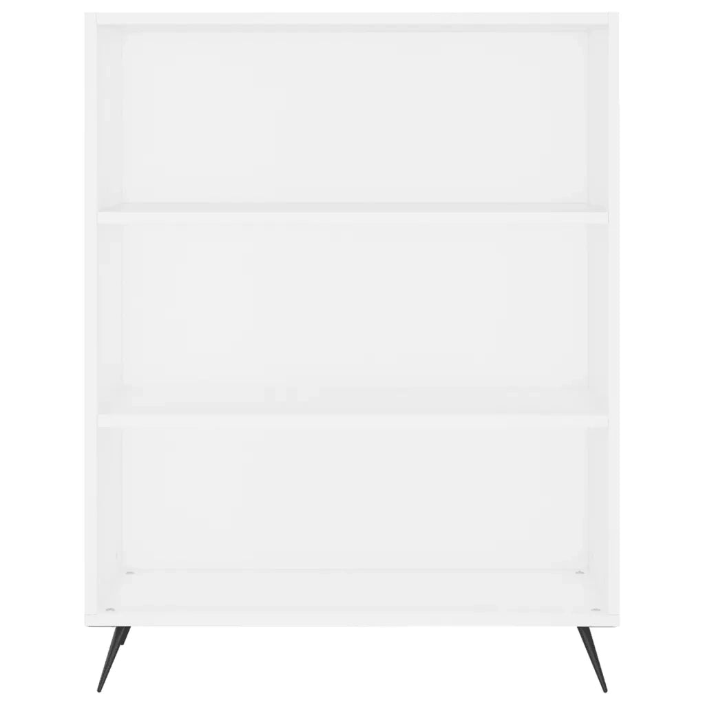 Credenza Bianca 69,5x32,5x180 cm Legno Multistrato
