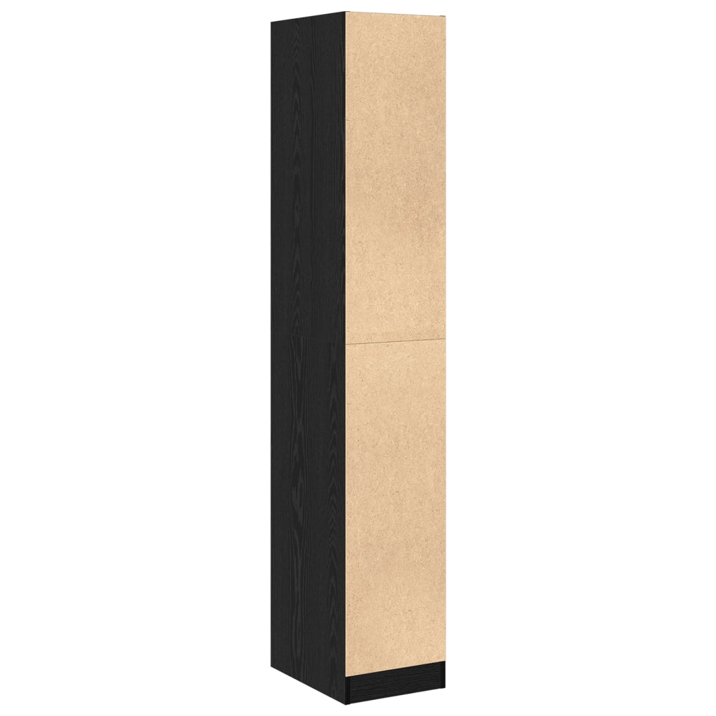 Armadio Apothecary Rovere Nero 30x41x174.5 cm Legno Ingegnerizzato