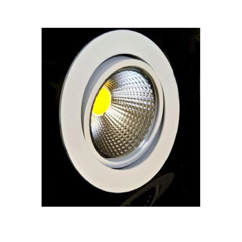 Trade Shop - Faretto Da Incasso Led Cob Epistar 3w Riflettore Bianco Freddo E Bianco Caldo - -bianco Freddo      -