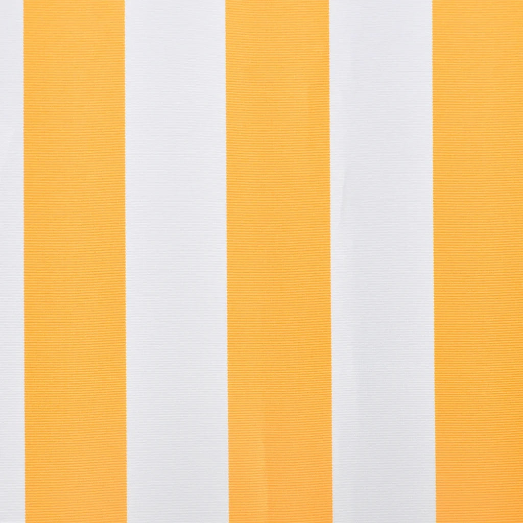 Tenda da Sole | Tenda Parasole in Tela Arancione e Bianco 4,5x3 m