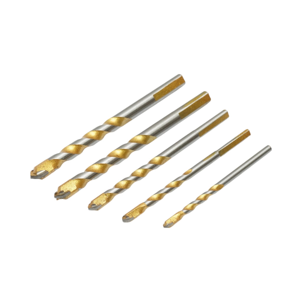 Set di punte multifunzione Crownman da 5 pezzi da 5-12 mm per metallo, alluminio, legno, PVC, piastrelle