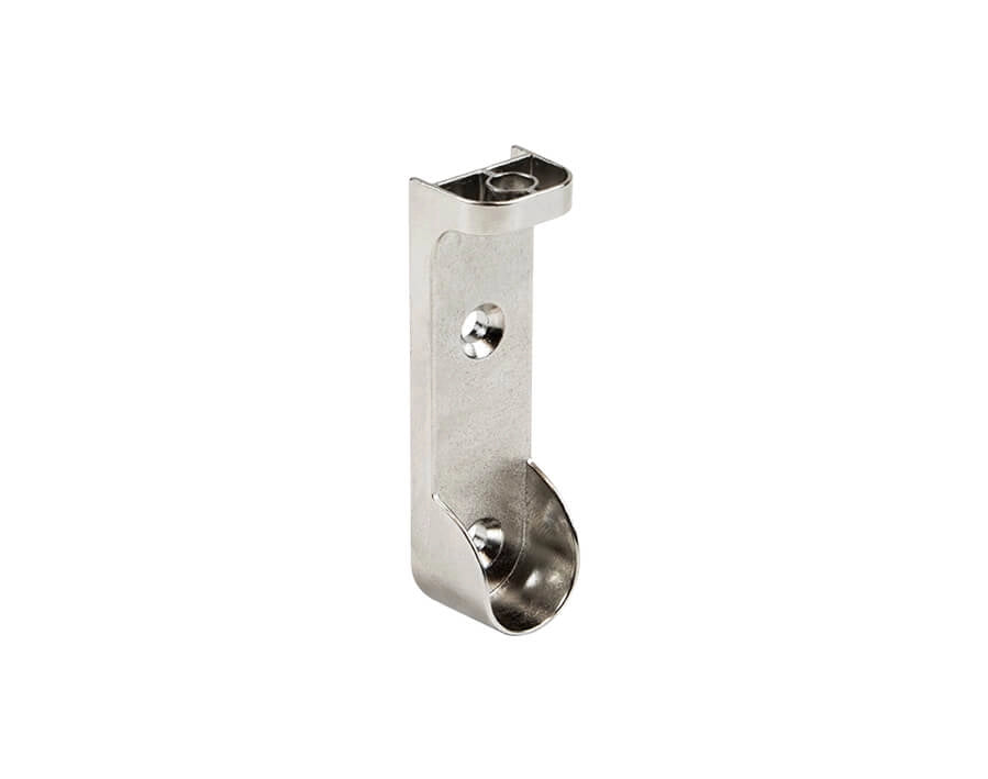 REGGITUBO LATERALE TUBO OVALE 15x30 mm - Nichelato - 10 pezzi