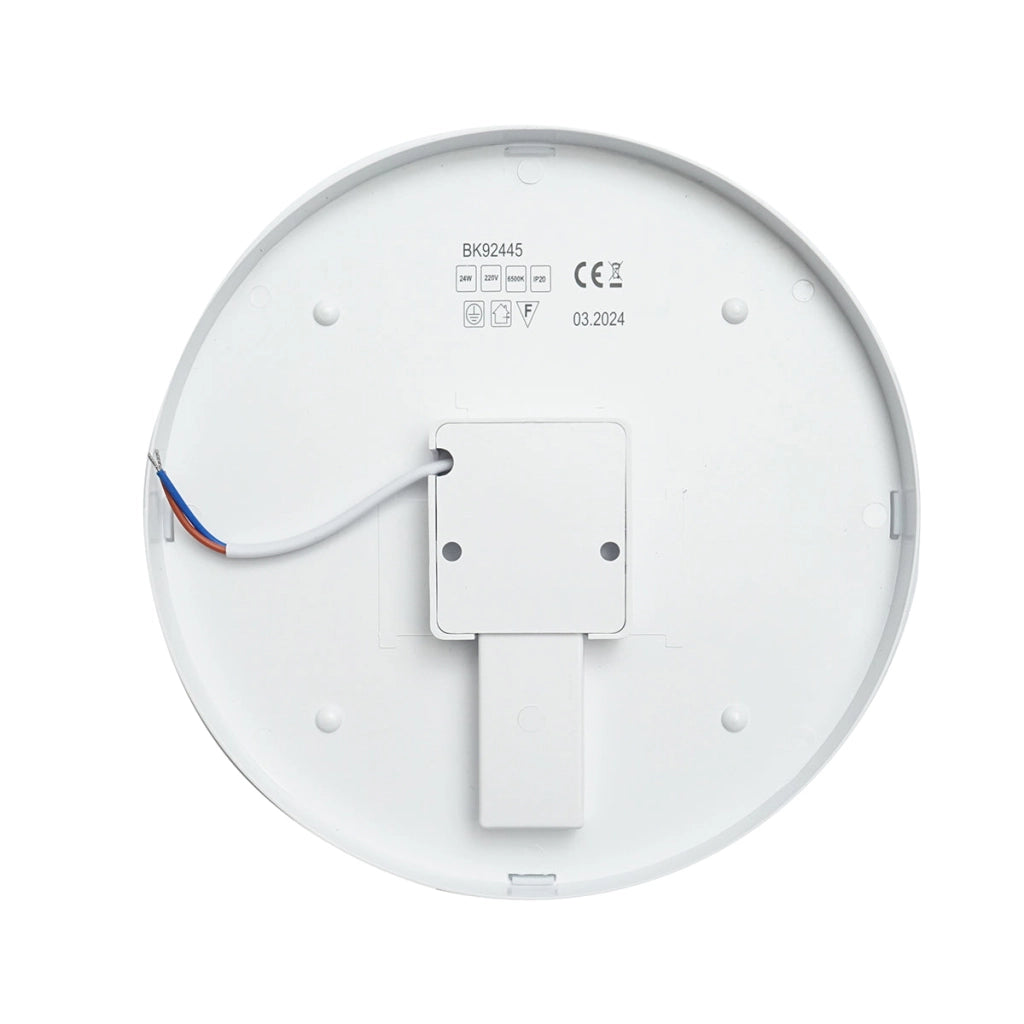 Plafoniera LED 24W, 220V, IP20, 180 mm, lampada rotonda resistente all'umidità per interni/esterni
