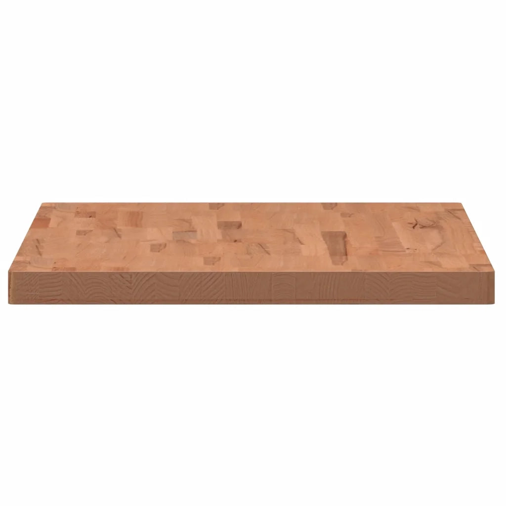 Piano Bagno 100x60x4 cm in Legno Massello di Faggio 356008