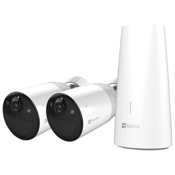 EZVIZ BC1-B2 Telecamera di sicurezza IP a batteria - Kit 2 cam + base