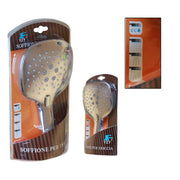 Trade Shop - Doccia Doccetta Soffione 3 Getti Anticalcare Con Pulsante Ricambio Doccia 82095 -